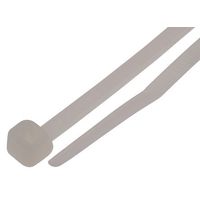 RS PRO 結束バンド， 142mm x 3.2 mm， ナチュラル， ナイロン 66 811-1561 1袋(100個)（直送品）