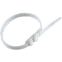 RS PRO 結束バンド， 382mm x 9 mm， ナチュラル， ナイロン 66 865-9663 1袋(100個)（直送品）