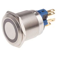 アールエスコンポーネンツ RS PRO 押しボタンスイッチ， ラッチ， パネルマウント， 単極双投(SPDT) 811-8503 1個（直送品）