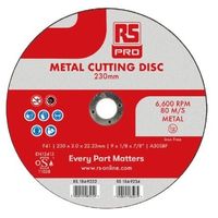 アールエスコンポーネンツ RS PRO カッティングディスク 酸化アルミニウム(アルミナ) 184-9232 1個（直送品）