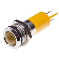 アールエスコンポーネンツ RS PRO 表示灯， 110V ac， 黄， 実装ホールサイズ:14mm 204-489 1個（直送品）