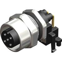 アールエスコンポーネンツ RS PRO 丸型コネクタ， 4極， M12 201-7182 1個（直送品）