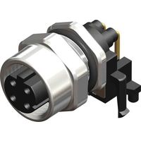 アールエスコンポーネンツ RS PRO 丸型コネクタ， 4極， M12 201-7183 1個（直送品）