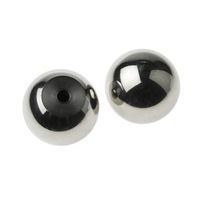 アールエスコンポーネンツ つまみノブ RS PRO ボール， 6 mm 直径:32mm シルバー 144-3645 1袋(2個)（直送品）