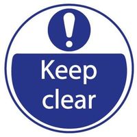 アールエスコンポーネンツ 消防標識 RS PRO Keep Clear ビニール 136-6409 1個（直送品）