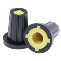 アールエスコンポーネンツ RS PRO ノブ 6mm 直径:17mm D字型 467-6033 1ロット(5個)（直送品）