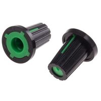 アールエスコンポーネンツ RS PRO ノブ 6mm 直径:17mm D字型 467-6061 1ロット(5個)（直送品）