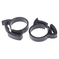 アールエスコンポーネンツ RS PRO ホースクリップ 18.1 → 21.4mm ナイロン 291-672 1ロット(10個)（直送品）