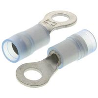 RS PRO リング端子， 内径:4.3mm， スタッド径:M4.5 (#8)， 青 267-3751 1ロット(100個)（直送品）