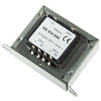RS PRO シャーシ取り付け電源トランス，1次:230V ac，2次:6V ac，電力:50VA 504-666 1個（直送品）