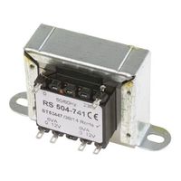 RS PRO シャーシ取り付け電源トランス，1次:230V ac，2次:12V ac，電力:12VA 504-741 1個（直送品）