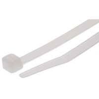 RS PRO 結束バンド， 160mm x 4.8 mm， ナチュラル， ナイロン 66 811-1710 1袋(100個)（直送品）