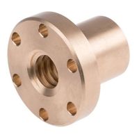 アールエスコンポーネンツ RS PRO フランジ丸型ナット 4mm x 20mm 862-5339 1個（直送品）