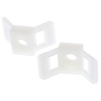 結束バンドベース RS PRO， 長さ 30mm， 幅 14.7 mm， ナイロン 66， ナチュラル 865-9717 1袋(100個)（直送品）