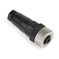 アールエスコンポーネンツ RS PRO 丸型コネクタ， 4極， M12， ケーブルマウント 186-3096 1個（直送品）