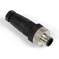 アールエスコンポーネンツ RS PRO 丸型コネクタ， 4極， M12， ケーブルマウント 186-3101 1個（直送品）