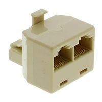 アールエスコンポーネンツ RS PRO 2ポート RJアダプタ 186-3105 1個（直送品）