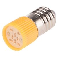 アールエスコンポーネンツ RS PRO LED電球 黄 定格電圧:28V ac/dc 206-687 1個（直送品）