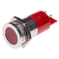 アールエスコンポーネンツ RS PRO 表示灯， 赤， 実装ホールサイズ:22mm 204-861 1個（直送品）