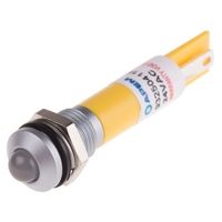 アールエスコンポーネンツ RS PRO 表示灯， 黄， 実装ホールサイズ:8mm 204-956 1個（直送品）