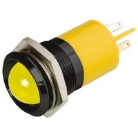 アールエスコンポーネンツ RS PRO 表示灯， 24V dc， 黄， 実装ホールサイズ:22mm 205-000 1個（直送品）