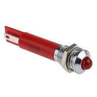 アールエスコンポーネンツ RS PRO 表示灯， 24V dc， 赤， 実装ホールサイズ:8mm 207-185 1個（直送品）