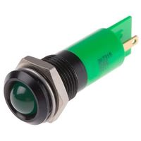 アールエスコンポーネンツ RS PRO 表示灯， 2V dc， 緑， 実装ホールサイズ:14mm 207-315 1個（直送品）