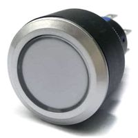 アールエスコンポーネンツ RS PRO 押しボタンスイッチ， モーメンタリ， パネルマウント， 双極双投(DPDT) 175-9050 1個（直送品）