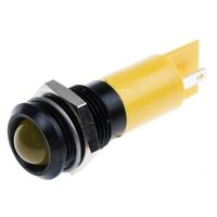 アールエスコンポーネンツ RS PRO 表示灯， 24V dc， 黄， 実装ホールサイズ:14mm 207-781 1個（直送品）