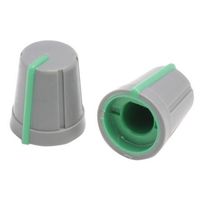 アールエスコンポーネンツ RS PRO ノブ 6.4mm 直径:13mm D字型 467-6702 1ロット(10個)（直送品）