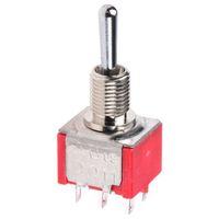 アールエスコンポーネンツ RS PRO トグルスイッチ， DPDT， パネルマウント， OnーOnーOn 734-7050 1個（直送品）