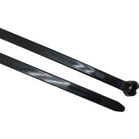 RS PRO ケーブルタイ， 284mm x 3.6 mm， 黒， ナイロン 66 209-8133 1ロット(100個)（直送品）