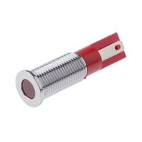 アールエスコンポーネンツ RS PRO 表示灯， 6V dc， 赤， 実装ホールサイズ:8mm 913-2676 1個（直送品）