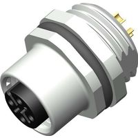 アールエスコンポーネンツ RS PRO 丸型コネクタ， 4極， M12， パネルマウント 208-0576 1個（直送品）