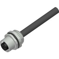 アールエスコンポーネンツ RS PRO 丸型コネクタ， 4極， M12， パネルマウント 208-0574 1個（直送品）