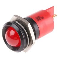 アールエスコンポーネンツ RS PRO 表示灯， 110V ac， 赤， 実装ホールサイズ:22mm 203-565 1個（直送品）