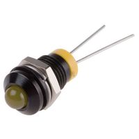 アールエスコンポーネンツ RS PRO 表示灯， 2V dc， 黄， 実装ホールサイズ:8mm 205-347 1個（直送品）