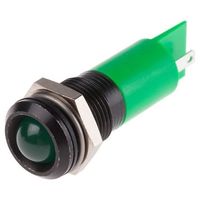 アールエスコンポーネンツ RS PRO 表示灯， 24 → 36V dc， 緑， 実装ホールサイズ:14mm 205-448 1個（直送品）