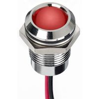 アールエスコンポーネンツ RS PRO 表示灯， 1.8 → 3.3V dc， 赤， 実装ホールサイズ:14mm 130-1074 1個（直送品）