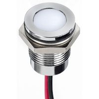 アールエスコンポーネンツ RS PRO 表示灯， 24V dc， 白， 実装ホールサイズ:14mm 130-2263 1個（直送品）