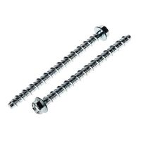 RS PRO アンカーボルト， 亜鉛めっきスチール 8mm 取付穴径6mm 長さ100mm 174-3310 1ロット(10個)（直送品）