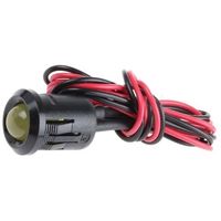 アールエスコンポーネンツ RS PRO 表示灯， 24V dc， 黄， 実装ホールサイズ:12mm 209-153 1個（直送品）