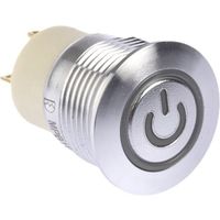 アールエスコンポーネンツ RS PRO 押しボタンスイッチ， ラッチ， パネルマウント， 単極単投(SPST) 175-9689 1個（直送品）