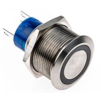 アールエスコンポーネンツ RS PRO 押しボタンスイッチ， モーメンタリ， パネルマウント， 単極双投(SPDT) 175-9710 1個（直送品）