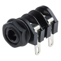 アールエスコンポーネンツ RS PRO フォーンコネクタ 6.35 mm PCBマウント ステレオ モノ 913-1046 1ロット(5個)（直送品）