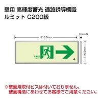 ユニット 高輝度蓄光標識→通路誘導 FL付C200級 836-04 1セット（直送品）