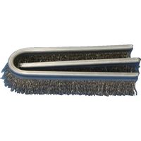 クロダブラシ チャンネル D型ー3号スペアー ステンレス0.2波 6D-3SUS-S 1個 856-7518（直送品）