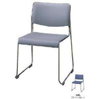 ナイキ 会議用チェア(ループ脚タイプ) E854-LBL 1台(1脚) 868-4981（直送品）