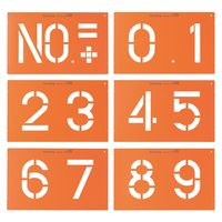 ユニット トップマーキング170(No.0~9) 349-63 1組(6枚)（直送品）