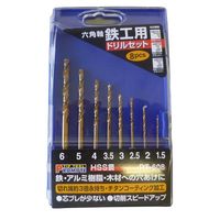 プロモート 六角軸鉄工用ドリルセット 8pcs RT-608 1セット（直送品）